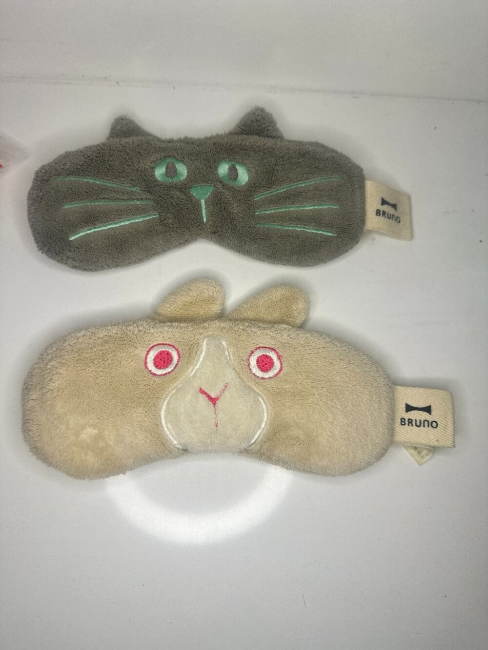 BRUNO Japan Animal Warming Eye Pillows Set of 2 Cat Bunny Spa